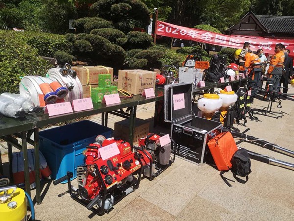 穹窿山风景区举办全国第十二个防灾减灾日宣传活动