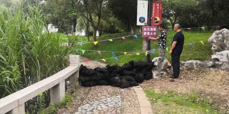 吴中防汛进行时，部分景区临时关闭