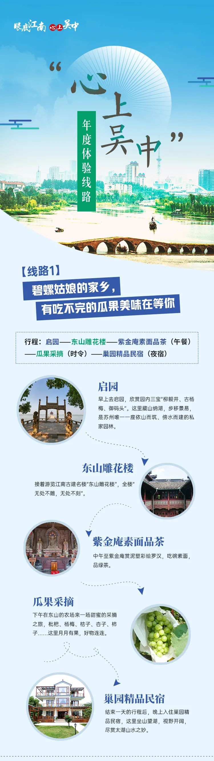 10条主题线路，遇见吴中好风光！