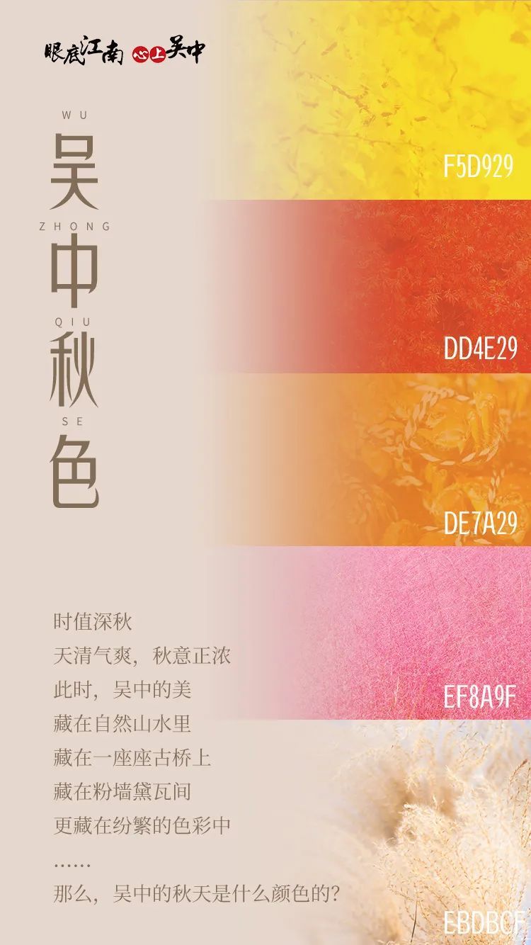 你猜，吴中的秋天是什么颜色？