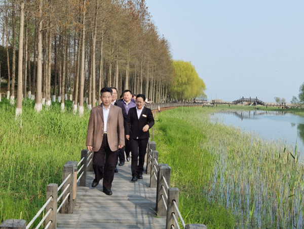 如东县人大常委会考察苏州太湖湖滨国家湿地