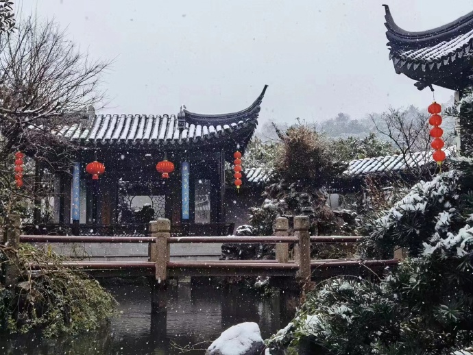 雪落吴中，大美无言！