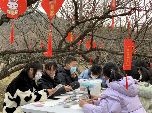 “行读梅海 共绘元宵”主题活动在林屋洞景区开展