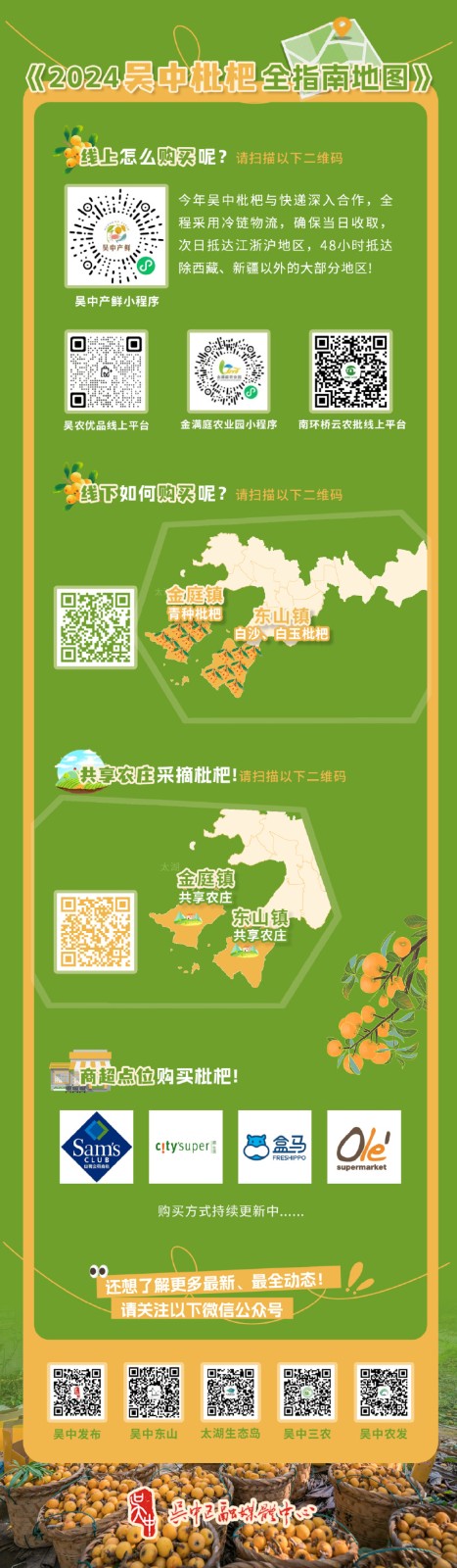 上市！2024吴中枇杷全指南地图来啦！