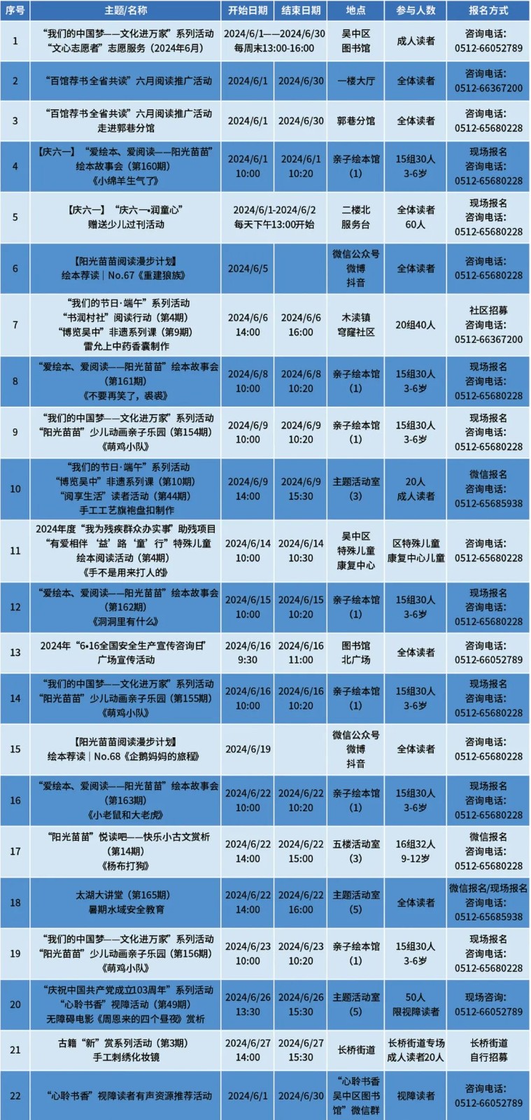 精彩不断！六月文化活动抢先看~