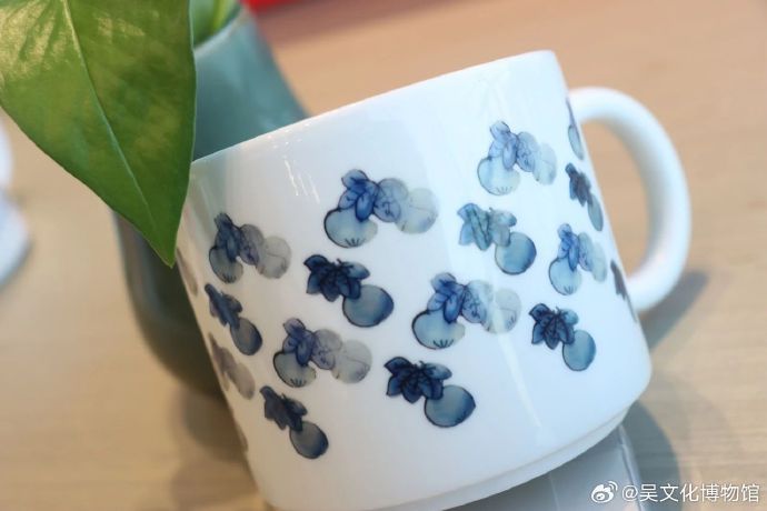 文创上新！“吴中青花”马克杯系列之“瓜瓞绵绵”