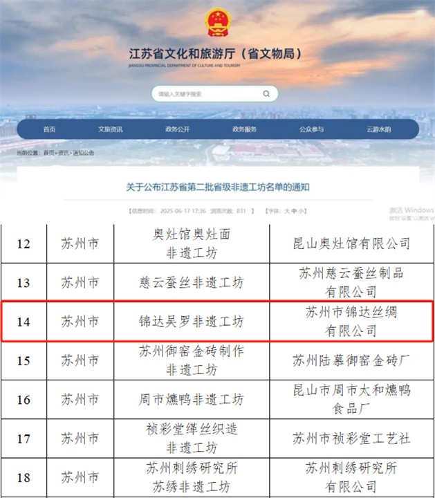 省级非遗工坊，吴中又添一家！