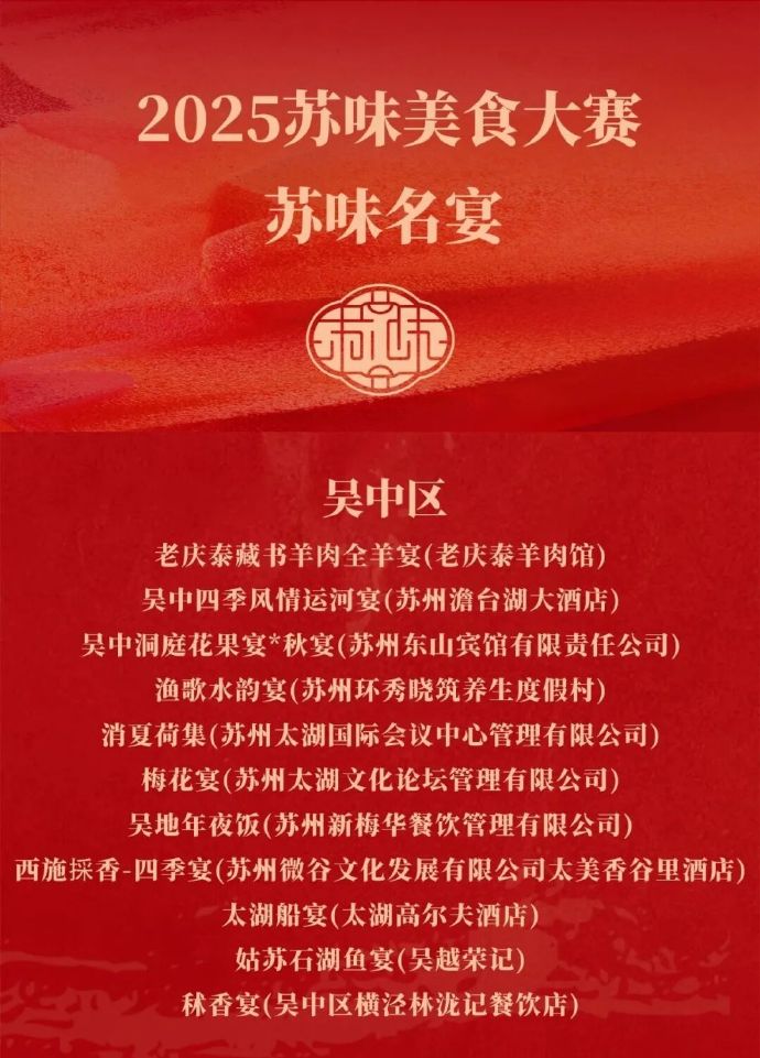 收藏打卡！吴中“必吃榜”出炉！