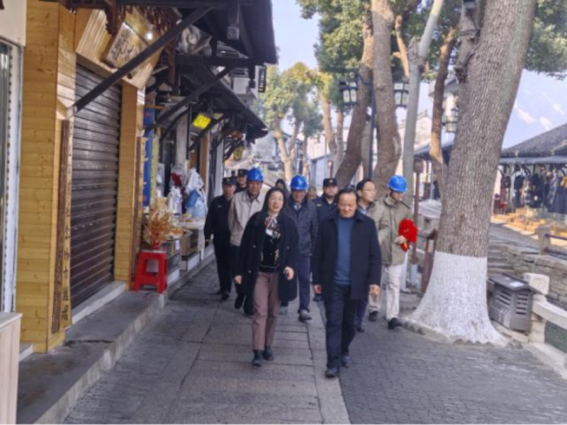 甪直古镇景区开展安全生产联合检查